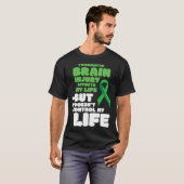 頭部TBI遺族認識度ギフト外傷性脳I Tシャツ (正面フル)