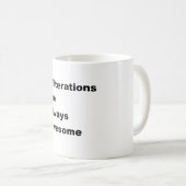 頭韻法は素晴らしいです常に コーヒーマグカップ (正面右)