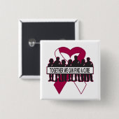 頭頸部がんが一緒に治る 缶バッジ (正面&裏面)