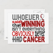 頭頸部がんと言った人 ポストカード (正面/裏面)