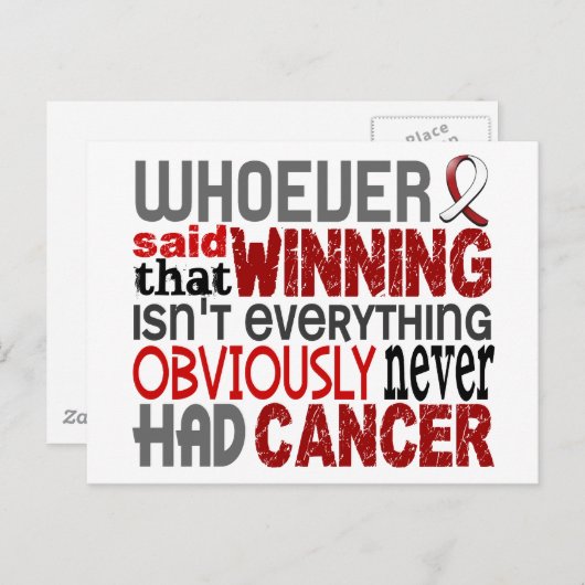 頭頸部がんと言った人 ポストカード (正面/裏面)