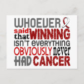 頭頸部がんと言った人 ポストカード (正面)