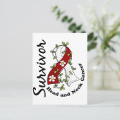 頭頸部がんを克服した人15人 ポストカード (スタンド正面)