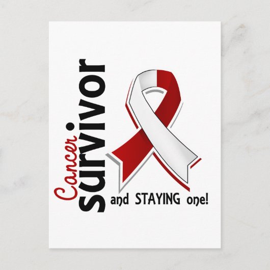 頭頸部がんを克服した人19人 ポストカード (正面)