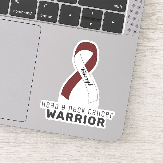 頭頸部がんビニールステッカー シール (詳細)