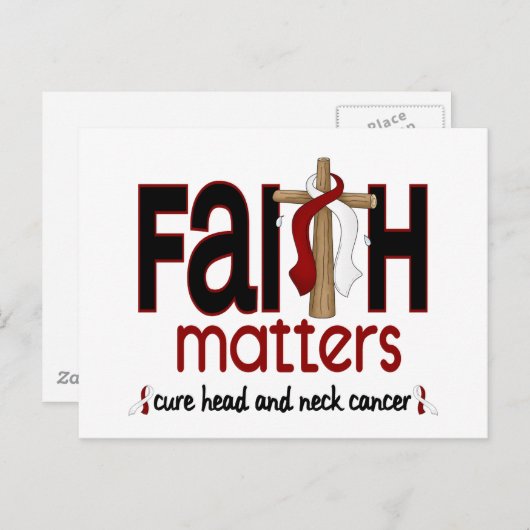 頭頸部がん信仰が問題1 ポストカード (正面/裏面)