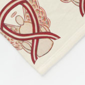 頭頸部がん認識度リボンソフトブランケット フリースブランケット (角)