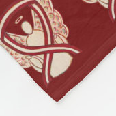 頭頸部がん認識度リボンソフトブランケット フリースブランケット (角)