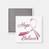 頭頸部信じ癌を望む マグネット (正面/裏面)