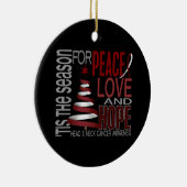 頭頸部癌のクリスマス1のオーナメント セラミックオーナメント (右)