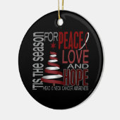 頭頸部癌のクリスマス1のオーナメント セラミックオーナメント (左)