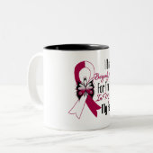 頭頸部癌の英雄私の父 ツートーンマグカップ (正面左)