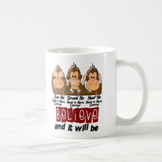 頭頸部癌3を聞いてはいけないことを話すためにことを見て下さい コーヒーマグカップ (右)