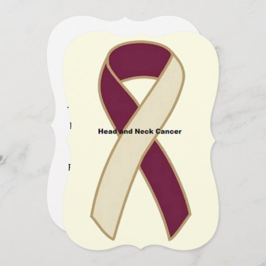 頭頸部癌 招待状 (正面/裏面)