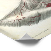 頭頸部解剖学プリントの動脈 ポスター (角)