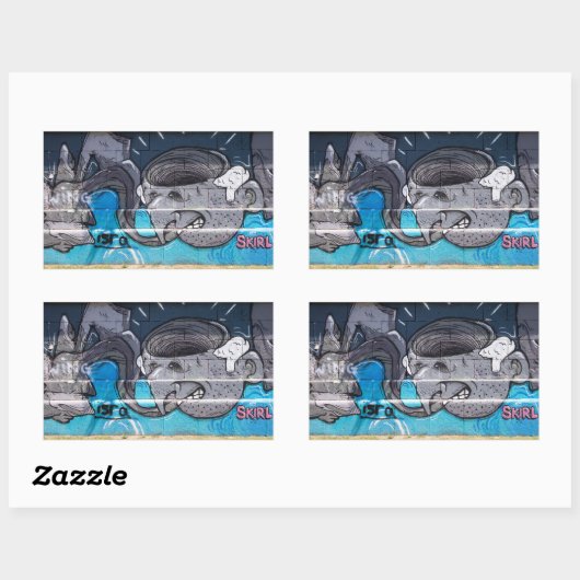 頭風変わり部 長方形シール (シート)