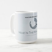 頭食べ物を与えの穴 コーヒーマグカップ (正面左)