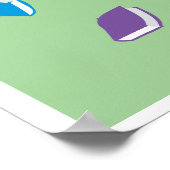 頭食べ物を与え本 ポスター (角)