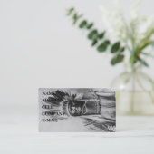 「頭飾りとのGeronimo 名刺 (スタンド正面)