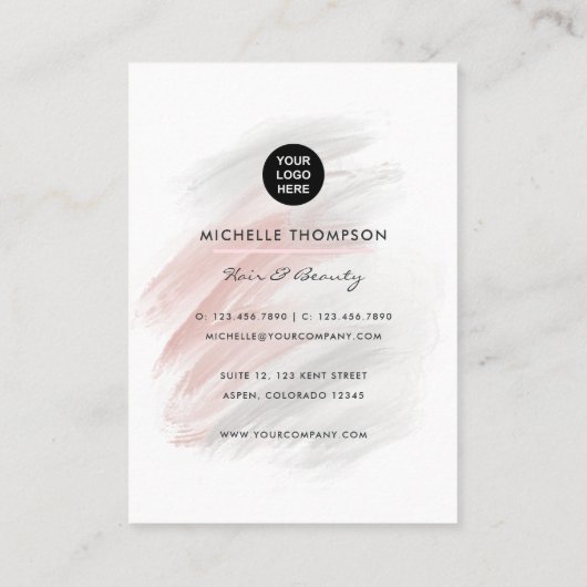 頭髪及び美しい名刺 名刺 (裏面)