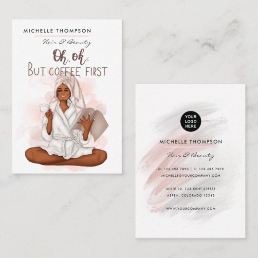 頭髪及び美しい名刺 名刺 (正面/裏面)