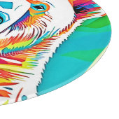 頭鮮やかのアートワーク カッティングボード (角)