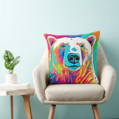 頭鮮やかのアートワーク クッション (椅子)