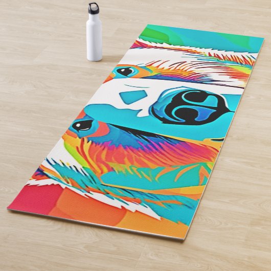 頭鮮やかのアートワーク ヨガマット (インサイチュ)