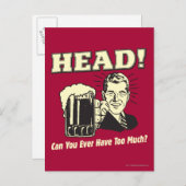 頭:今まで持ち過ぎた事は無い ポストカード (正面/裏面)