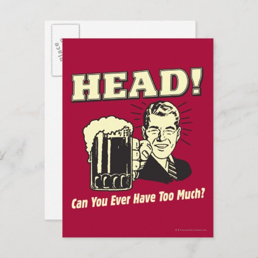 頭:今まで持ち過ぎた事は無い ポストカード (正面/裏面)