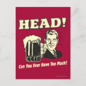 頭:今まで持ち過ぎた事は無い ポストカード (正面)