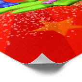 頭、肩、膝、つま先18x18ポスター ポスター (角)