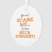 頸部おもしろい外科の回復 オーナメント (正面)