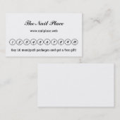 "頻繁な訪問者"の(10の円)ロイヤリティカード ロイヤリティカード (正面/裏面)