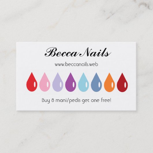 "頻繁な訪問者"の(8つの低下)ロイヤリティカード ロイヤリティカード (正面)