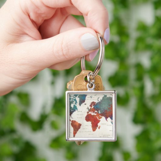 頻繁にさまよわせて下さい、地図引用文の常にさまよわせて下さい キーホルダー (手)