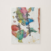 頻繁にさまよわせて下さい、地図引用文の常にさまよわせて下さい ジグソーパズル (縦)