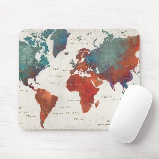 頻繁にさまよわせて下さい、地図引用文の常にさまよわせて下さい マウスパッド (マウス)