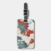 頻繁にさまよわせて下さい、地図引用文の常にさまよわせて下さい ラゲッジタグ (正面縦)