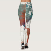 頻繁にさまよわせて下さい、地図引用文の常にさまよわせて下さい レギンス (裏面)