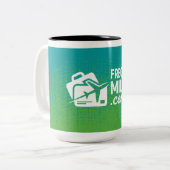 頻繁にマイラー15 ozコーヒーマグ ツートーンマグカップ (正面左)