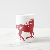 頻繁に乗る ボーンチャイナマグカップ (正面)