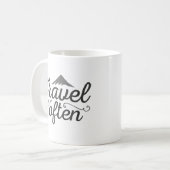 頻繁に旅行する コーヒーマグカップ (正面左)