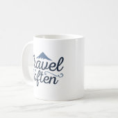頻繁に旅行する コーヒーマグカップ (正面左)