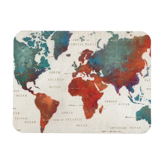 頻繁に移動し、常に引用文でマップ マグネット (横)