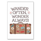 頻繁に、常にトラベ疑問に思ル引用文 テーブルナンバー (正面)