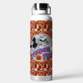 頻繁フライヤーハロウィーンウィッチライディングブロムスティック ウォーターボトル (背面)