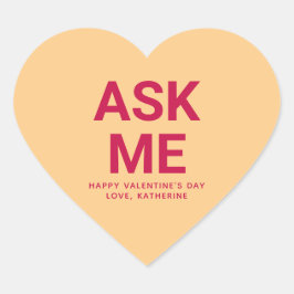 頼おもしろい可愛いバレンタインの会話 ハートシール