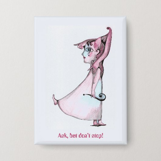 頼しかしストップは 缶バッジ (正面)