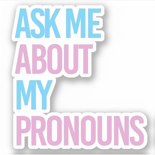 頼の代名詞 シール (正面)